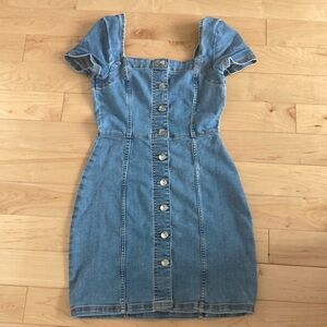 H&M denim dress, size XS.